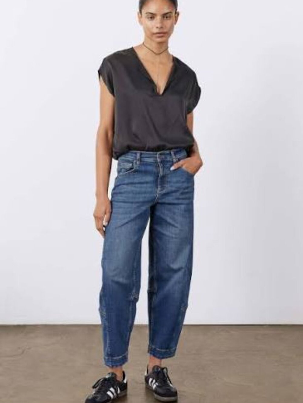 Ruti The Petite Ultimate Barrel Leg Jeans 2.0 Indigo